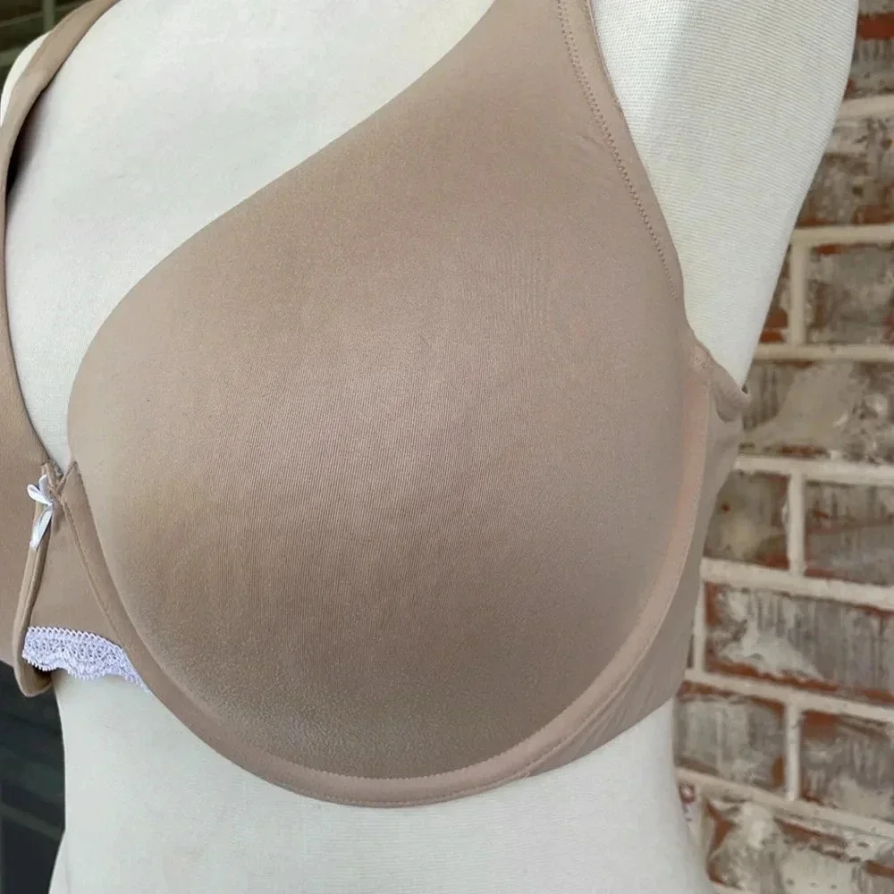 Cacique Tan Lightly Lined Full Coverage Plus Size Underwire Bra - Picture 3 of 11